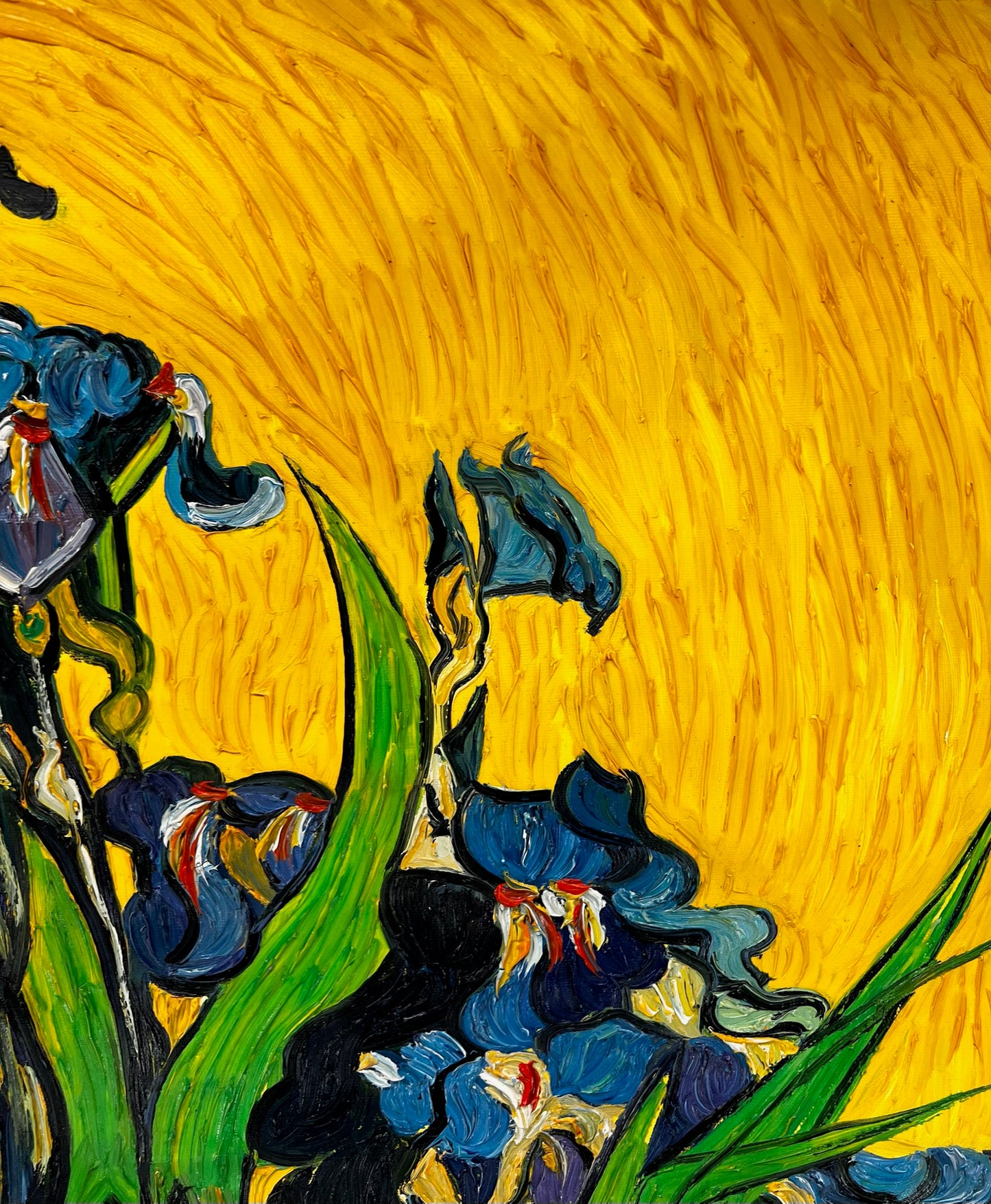 Vincent van Gogh – Jarrón con lirios – Pintura al óleo postimpresionista pintada a mano sobre lienzo (92 × 73,5 cm)