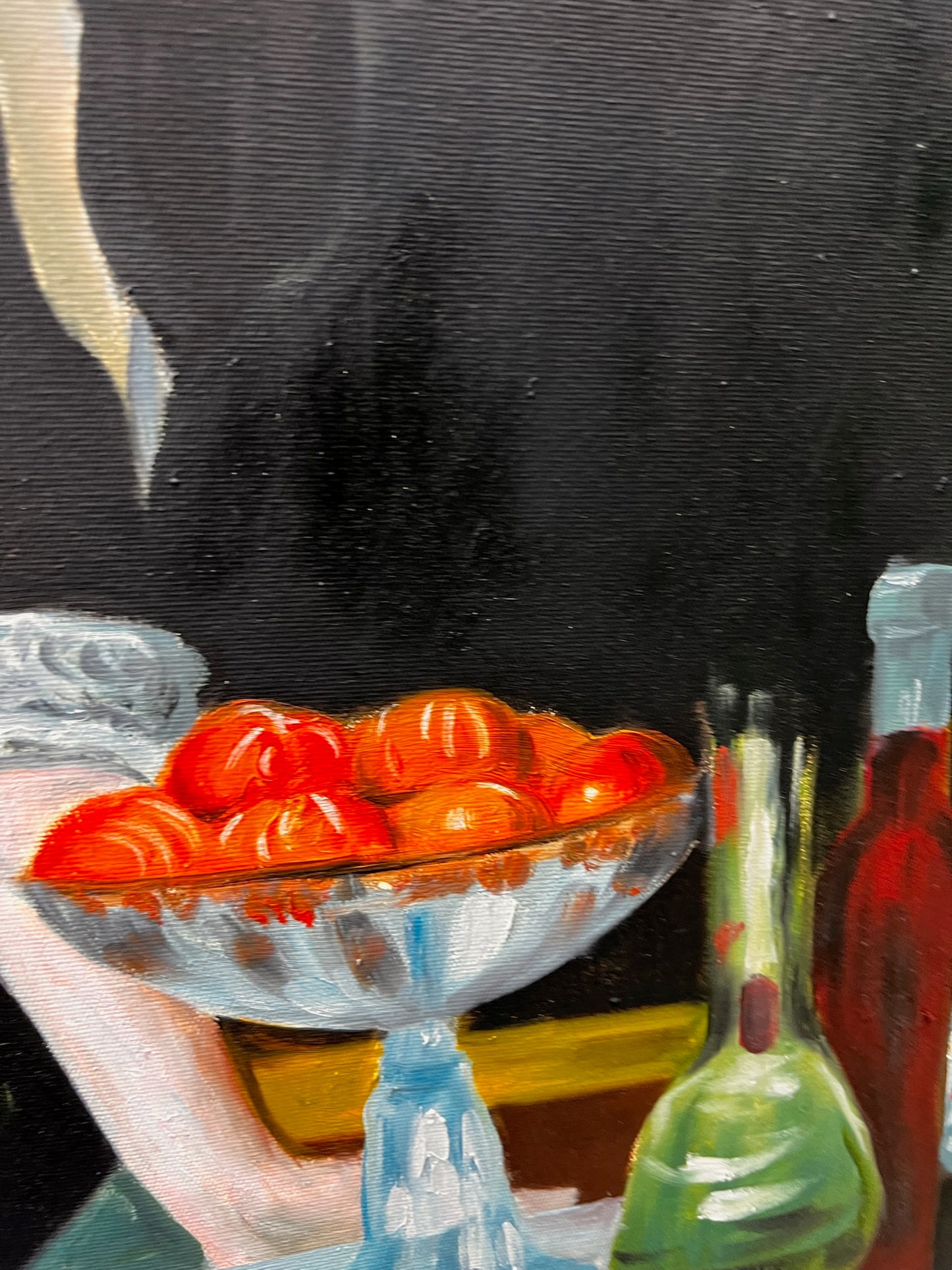 Un Bar aux Folies-Bergère – Pintura al óleo impresionista pintada a mano sobre lienzo (64 × 80 cm)