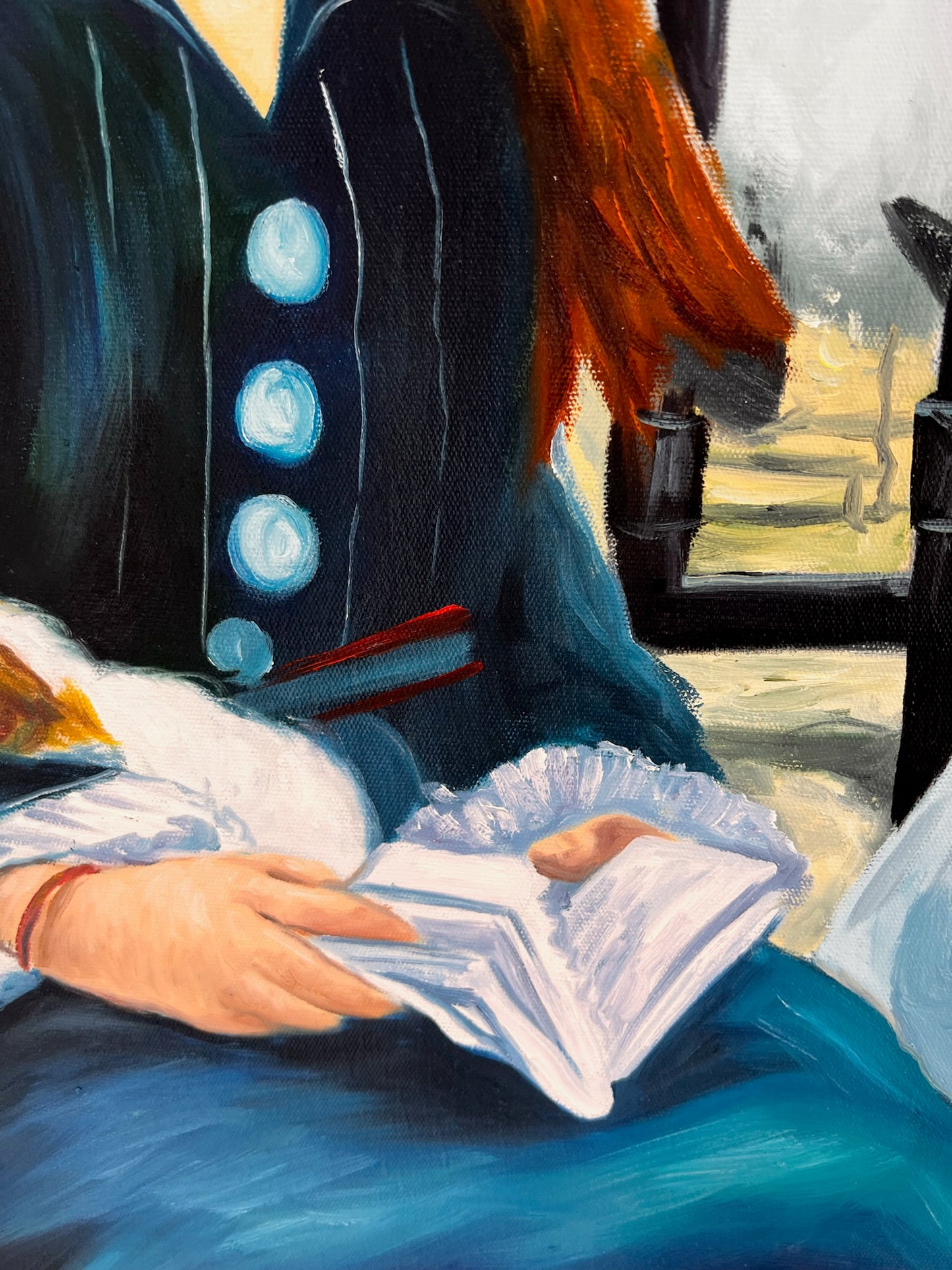 El Ferrocarril (Manet) – Pintura al Óleo Impresionista Pintada a Mano sobre Lienzo (64 × 80 cm)