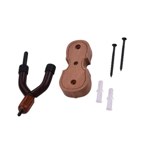 Soporte de pared de madera para violín/viola