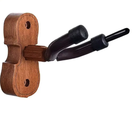 Soporte de pared de madera para violín/viola