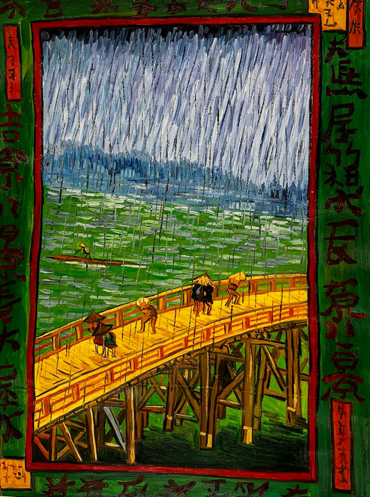 El Puente en la Lluvia, Utagawa Hiroshige (1797–1858)