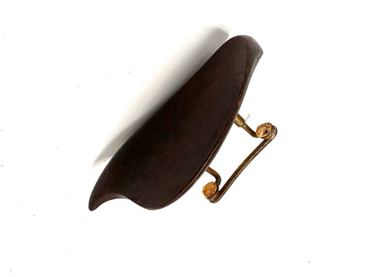 Soporte para mentón para violín - Negro vintage