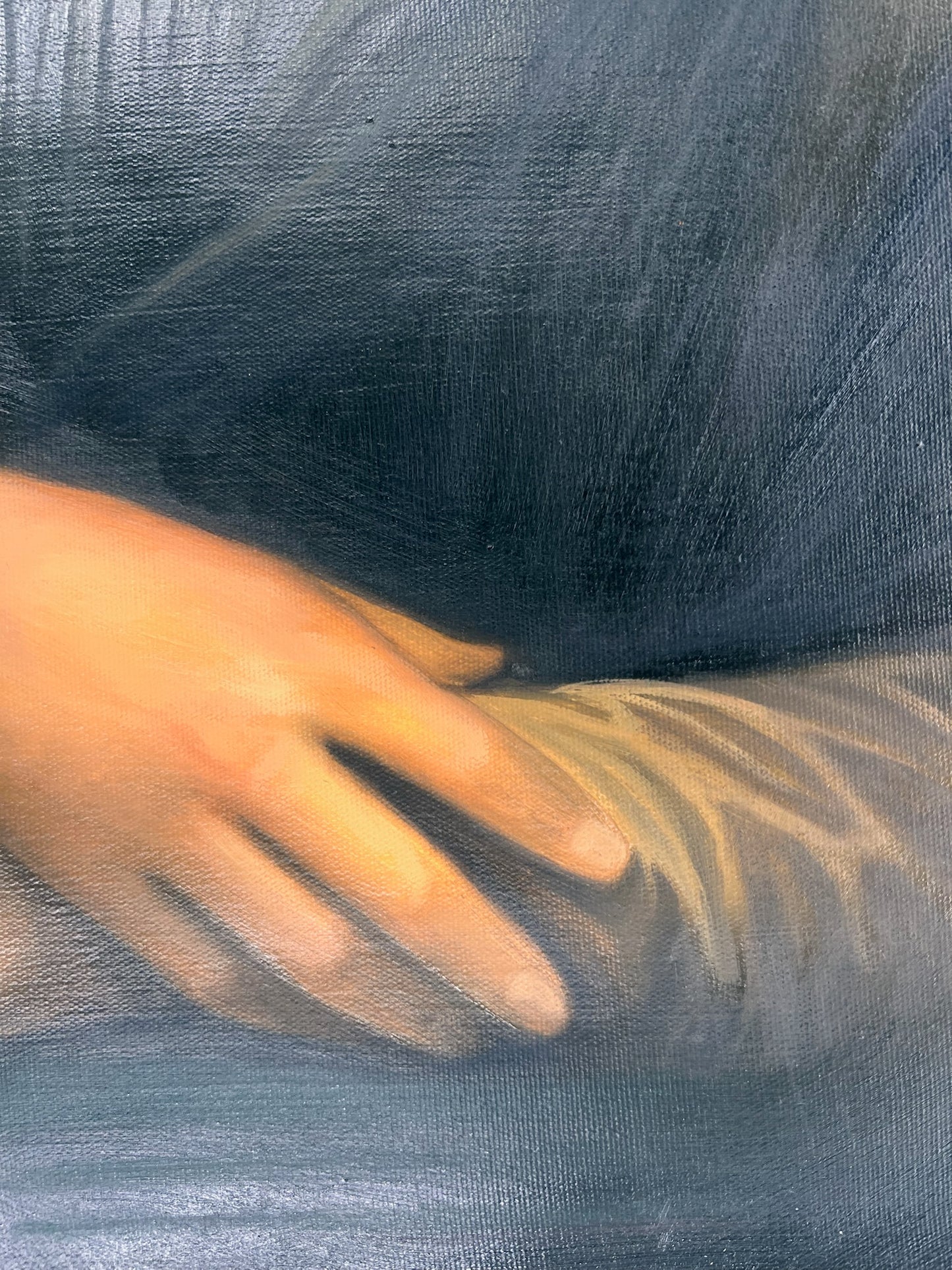 Mona Lisa – Pintura al óleo renacentista pintada a mano sobre lienzo (60 × 80 cm)