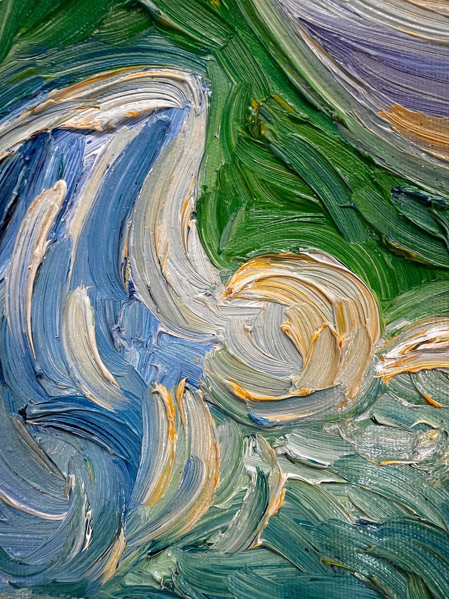 Pintura a mano de Van Gogh Campo de trigo con cipreses: pintura al óleo postimpresionista sobre lienzo